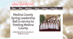 Desktop Screenshot of medinaspringleadershipball.com